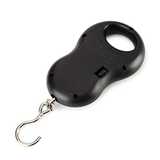 Black Electronic 50Kg 10g Hanging Scale LCD Digital Scale BackLight Fishing Weights Pocket Scale Luggage Scales