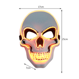 Halloween Skeleton Mask Face Cover Glowing Scary Ghost Death Skull Spoof Toys Home Festive Party Supplies