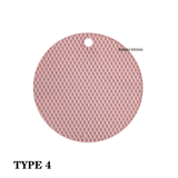 Silicone Mat Coaster Food Grade Material Placemat Non-slip Table Mat Kitchen Accessories Gadgets Round Cup Mat
