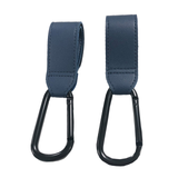 Baby Stroller Hook Fashion PU Leather Adjustable Pram Hook Cart Organizer Diaper Bag Hanger Children Boy Girl Travel Accessories