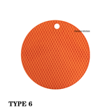 Silicone Mat Coaster Food Grade Material Placemat Non-slip Table Mat Kitchen Accessories Gadgets Round Cup Mat
