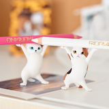 5pcs Set Funny Cat Pen Holder Toy Hold Everything Cat Earphone Bracket Home Decor Festival Decoration Charming Kitty Storage Set