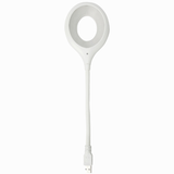 USB Night Light, Voice Control Flexible LED Reading Lamp with 3 Color Modes and Timer, Dimmable Eye Caring Bedside Night Lamp for Bedroom Nursery Kids Room Study Office (White)