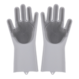 Dishwashing Cleaning Gloves Silicone Rubber Sponge Glove Household Scrubber Kitchen Clean Tools Dropshipping Kitchen