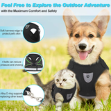 Breathable Cat Harness And Leash Escape Proof Pet Clothes Kitten Puppy Dogs Vest Adjustable Easy Control Reflective Cat Harness