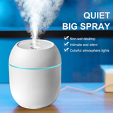 250ml Mini Car Air Humidifier Usb Portable Essential Oil Diffuserand Aroma Anion Mist Maker LED Smart Air Humidifier For Home