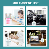 250ml Mini Car Air Humidifier Usb Portable Essential Oil Diffuserand Aroma Anion Mist Maker LED Smart Air Humidifier For Home