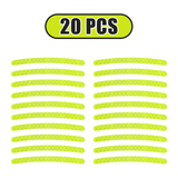 20/40 Pcs Car Wheel Hub Sticker High Reflective Stripe Tape for Motorcycle Car Night Driving Safety Luminous Universal Stickers
