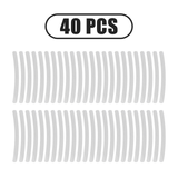 20/40 Pcs Car Wheel Hub Sticker High Reflective Stripe Tape for Motorcycle Car Night Driving Safety Luminous Universal Stickers