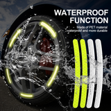 20/40 Pcs Car Wheel Hub Sticker High Reflective Stripe Tape for Motorcycle Car Night Driving Safety Luminous Universal Stickers