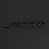 Car Accessories Sticker Styling Metal 3D Chrome Black Auto Car Trunk Racing Sport Word Letter Logo Emblem Badge Decal Sticker