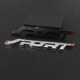 Car Accessories Sticker Styling Metal 3D Chrome Black Auto Car Trunk Racing Sport Word Letter Logo Emblem Badge Decal Sticker