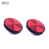 2X 2'' 2 Inch Universal Motorcycle ATV Scooter Dirt Bikes Motorcycle Bicycle Circular Reflector Safety Reflector