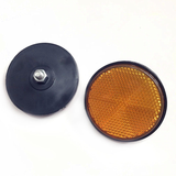 2X 2'' 2 Inch Universal Motorcycle ATV Scooter Dirt Bikes Motorcycle Bicycle Circular Reflector Safety Reflector