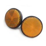 2X 2'' 2 Inch Universal Motorcycle ATV Scooter Dirt Bikes Motorcycle Bicycle Circular Reflector Safety Reflector