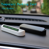13x2.5cm Car Temporary Parking Card Phone Number Card Plate Telephone Number Car Park Stop Automobile Accessories Car-styling