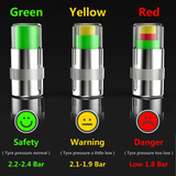  Tire Pressure Monitor Valve Stem Cap Tyre Sensor Indicator 3 Color Eye Alert 8PCS