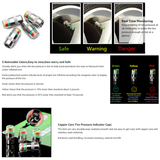  Tire Pressure Monitor Valve Stem Cap Tyre Sensor Indicator 3 Color Eye Alert 8PCS