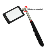 Engine Chassis Inspection Auto Repair Detector Mirror Multi-directional Folding Telescopic LED Light Reflector Tool Universal