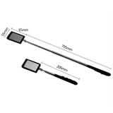 Engine Chassis Inspection Auto Repair Detector Mirror Multi-directional Folding Telescopic LED Light Reflector Tool Universal