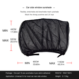 2pcs Car Styling Accessories Sun Shade Auto UV Protect Curtain Side Window Sunshade Mesh Sun Visor Protection Window Films