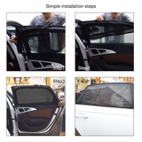 2pcs Car Styling Accessories Sun Shade Auto UV Protect Curtain Side Window Sunshade Mesh Sun Visor Protection Window Films
