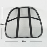 Car Seat Office Chair Massage Back Lumbar Support Mesh Ventilate Cushion Pad Black Mesh Back Lumbar Cushion for Car Driver