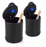 1PCS portable LED smoke car ashtray cigarette ash holds cup automatic light indicator ashtray car cup holde