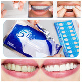5D Gel Teeth Whitening Strips White Tooth Dental kit Oral Hygiene Care Strip for false Teeth Veneers Dentist seks Whiten gel