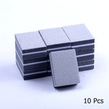 10pcs lot Double-sided Mini Nail File Blocks Colorful Sponge Nail Polish Sanding Buffer Strips Polishing Manicure Tools