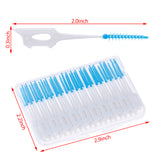 40Pcs/Box 0.7mm Gum Orthodontic Wire Brush Oral Care Push-Pull Interdental Brush Wholesale