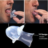 1PCMedical Silicone Anti Snore Device Apnea Aid Snore Stopper Tongue Retainer Anti Snoring Mouthpiece