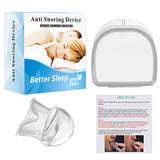 1PCMedical Silicone Anti Snore Device Apnea Aid Snore Stopper Tongue Retainer Anti Snoring Mouthpiece