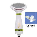 2-In-1 Pet Dog Dryer Quiet Dog Hair Dryers and Comb Brush Grooming Kitten Cat Hair Comb Puppy Fur Blower Low Noise Temprature