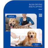 2-In-1 Pet Dog Dryer Quiet Dog Hair Dryers and Comb Brush Grooming Kitten Cat Hair Comb Puppy Fur Blower Low Noise Temprature
