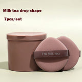 7PCS Strawberry Cosmetic Puff Set Double Side Women Soft Makeup Sponge Beauty Make Up Powder Tools
