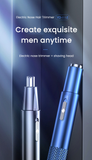 Electric Nose Hair Clipper Rechargeable Multi-kinetic Shaving Two-in-one Unisex Fully Automatic Washable Shaving Nose Trimmer