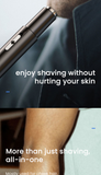 Electric Nose Hair Clipper Rechargeable Multi-kinetic Shaving Two-in-one Unisex Fully Automatic Washable Shaving Nose Trimmer