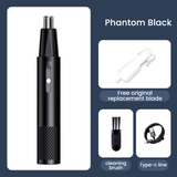 Electric Nose Hair Clipper Rechargeable Multi-kinetic Shaving Two-in-one Unisex Fully Automatic Washable Shaving Nose Trimmer