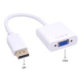 Display Port DP to VGA Adapter Cable Male to Female Converter for PC Computer Laptop HDTV Monitor Projector