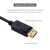 Display Port DP to VGA Adapter Cable Male to Female Converter for PC Computer Laptop HDTV Monitor Projector