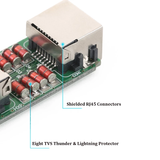 RJ45  Coupler Thunder Lightning Protection,Cat7/Cat6/Cat5e Ethernet Cable Shielded Extender Adapter Female