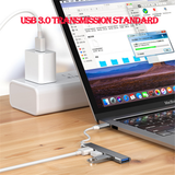 4Port USB 3.0 Hub USB Hub High Speed type c Splitter 5Gbps For PC Computer Accessories Multiport HUB 4 USB 3.0 2.0 Ports