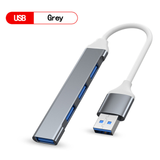 4Port USB 3.0 Hub USB Hub High Speed type c Splitter 5Gbps For PC Computer Accessories Multiport HUB 4 USB 3.0 2.0 Ports