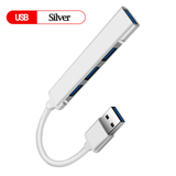 4Port USB 3.0 Hub USB Hub High Speed type c Splitter 5Gbps For PC Computer Accessories Multiport HUB 4 USB 3.0 2.0 Ports