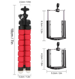 Tripod for Phone Flexible Sponge Octopus Mini Tripod for IPhone Mini Camera Tripod Phone Holder Clip Stand