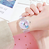 Children's Luminous Watch Student Silicone Colorful Lights Watch gifts for girls kids watches