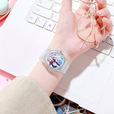 Children's Luminous Watch Student Silicone Colorful Lights Watch gifts for girls kids watches