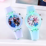 Children's Luminous Watch Student Silicone Colorful Lights Watch gifts for girls kids watches