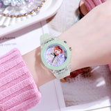 Children's Luminous Watch Student Silicone Colorful Lights Watch gifts for girls kids watches